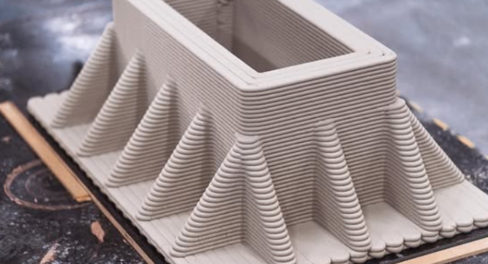 Cassaforma in cemento stampata in 3D